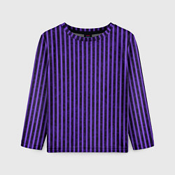 Детский лонгслив Полосатый яркий фиолетовый