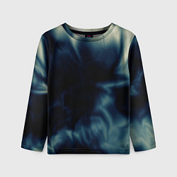 Детский лонгслив Абстрактный тёмно-синий