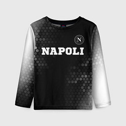 Детский лонгслив Napoli sport на темном фоне посередине