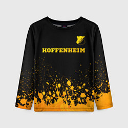 Лонгслив детский Hoffenheim - gold gradient посередине, цвет: 3D-принт