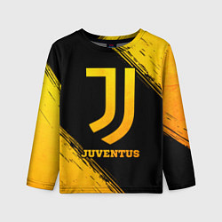 Лонгслив детский Juventus - gold gradient, цвет: 3D-принт