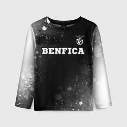 Лонгслив детский Benfica sport на темном фоне посередине, цвет: 3D-принт