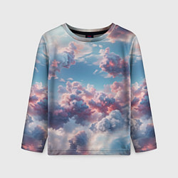 Лонгслив детский Сказочные облака патерн, цвет: 3D-принт