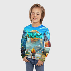 Лонгслив детский Abiotic Factor атомный завод, цвет: 3D-принт — фото 2