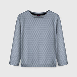 Детский лонгслив Серо-синий паттерн