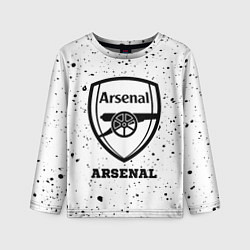 Лонгслив детский Arsenal sport на светлом фоне, цвет: 3D-принт