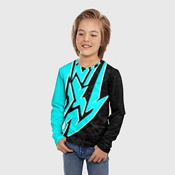 Лонгслив детский Mint graffiti, цвет: 3D-принт — фото 2