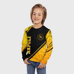 Лонгслив детский Napoli - gold gradient вертикально, цвет: 3D-принт — фото 2