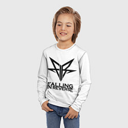 Лонгслив детский Falling in Reverse band logo, цвет: 3D-принт — фото 2
