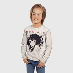 Лонгслив детский Megumin best waifu, цвет: 3D-принт — фото 2
