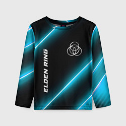 Лонгслив детский Elden Ring неоновые лампы, цвет: 3D-принт