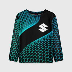 Детский лонгслив Suzuki electro hexagon