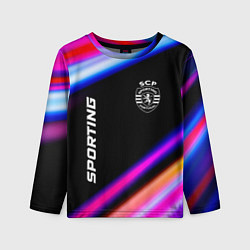Лонгслив детский Sporting speed game lights, цвет: 3D-принт