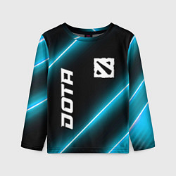 Лонгслив детский Dota неоновые лампы, цвет: 3D-принт
