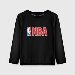 Лонгслив детский NBA logo, цвет: 3D-принт