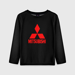 Лонгслив детский Mitsubishi red logo, цвет: 3D-принт