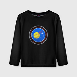 Лонгслив детский NASA космос лого, цвет: 3D-принт