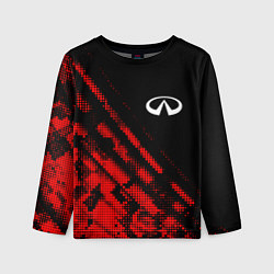 Лонгслив детский Infiniti sport grunge, цвет: 3D-принт