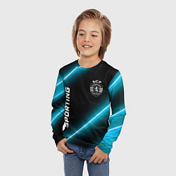Лонгслив детский Sporting неоновые лампы, цвет: 3D-принт — фото 2