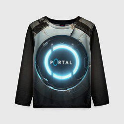 Детский лонгслив Portal logo game