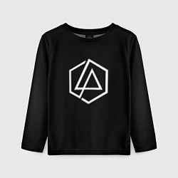 Лонгслив детский Linkin park logo white, цвет: 3D-принт