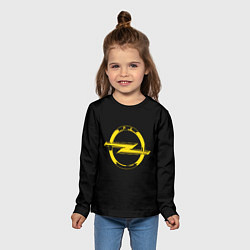 Лонгслив детский Opel yellow, цвет: 3D-принт — фото 2