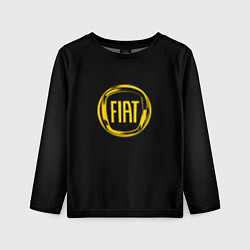 Лонгслив детский FIAT logo yelow, цвет: 3D-принт