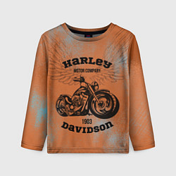 Лонгслив детский Harley Davidson - Moto, цвет: 3D-принт