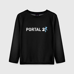 Лонгслив детский Portal 2 logo, цвет: 3D-принт