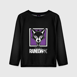 Лонгслив детский Rainbow six logo ubisoft, цвет: 3D-принт