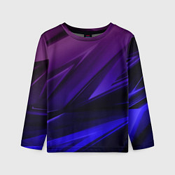 Детский лонгслив Абстракция из градиента и линий