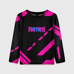 Лонгслив детский Fortnite geometry pink, цвет: 3D-принт