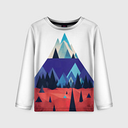 Лонгслив детский Русские горы, цвет: 3D-принт