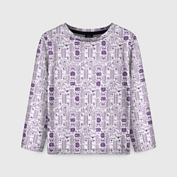 Детский лонгслив Узоры и лица