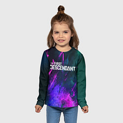 Лонгслив детский Texture - The First Descendant, цвет: 3D-принт — фото 2