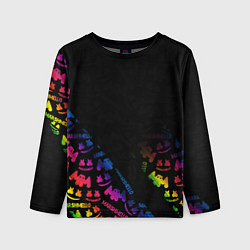 Лонгслив детский Marshmello neon dj, цвет: 3D-принт
