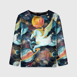 Лонгслив детский Созвездие пегас, цвет: 3D-принт