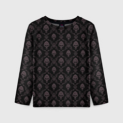 Детский лонгслив Черепа - узор