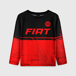 Детский лонгслив Fiat - red gradient посередине