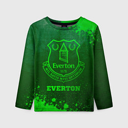 Лонгслив детский Everton - green gradient, цвет: 3D-принт