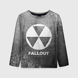 Детский лонгслив Fallout - grey gradient