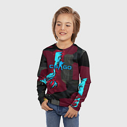 Лонгслив детский Counter strike glock, цвет: 3D-принт — фото 2