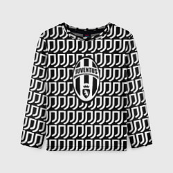 Лонгслив детский Juventus fc pattern, цвет: 3D-принт