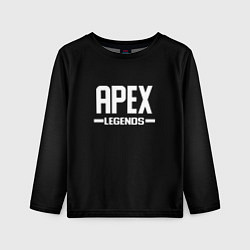 Лонгслив детский Apex legends logo white, цвет: 3D-принт