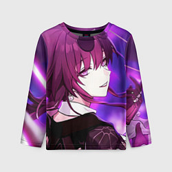 Лонгслив детский Honkai Star Rail Kafka violet light, цвет: 3D-принт