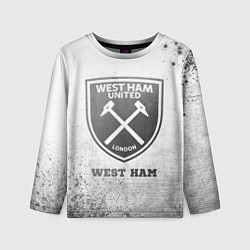 Детский лонгслив West Ham - white gradient