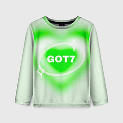 Лонгслив детский Got7 сердце, цвет: 3D-принт