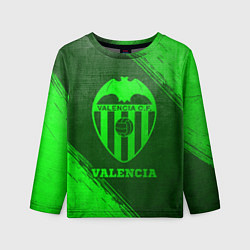 Детский лонгслив Valencia - green gradient