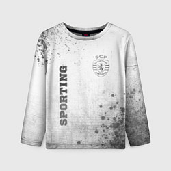 Лонгслив детский Sporting - white gradient вертикально, цвет: 3D-принт