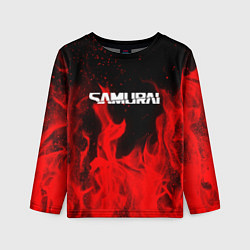 Лонгслив детский Samurai fire red, цвет: 3D-принт